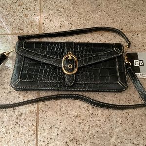 GIANI BERNINI Leather Crossbody Purse With Detachable Handles